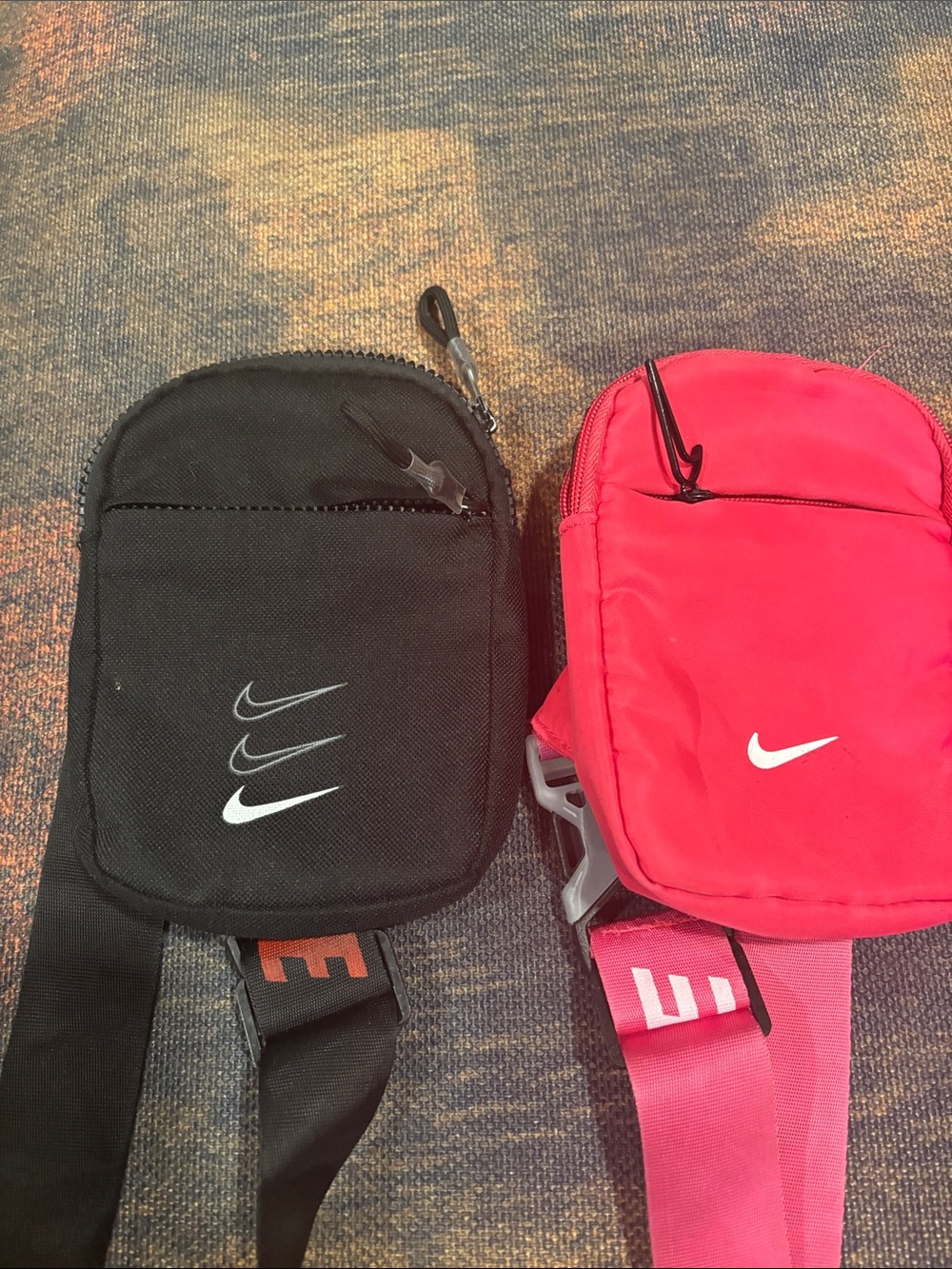 Nike Small Crossbody Pouches - Black and Pink